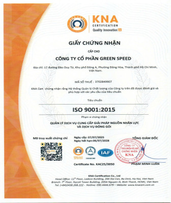 Chứng nhận ISO 9001:2015