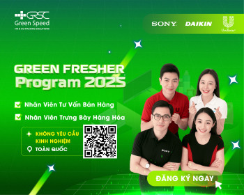 Green Fresher Program 2025 | Chương trình chiêu mộ tài năng Sales Intern cùng các Tập đoàn hàng đầu Việt Nam