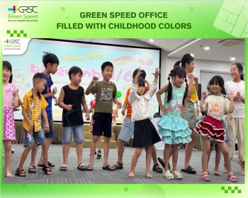 Green Speed Office Shines with the Colors of Childhood