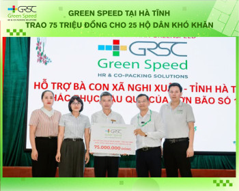Green Speed trao 75 triệu đồng cho 25 hộ dân khó khăn tại Hà Tĩnh