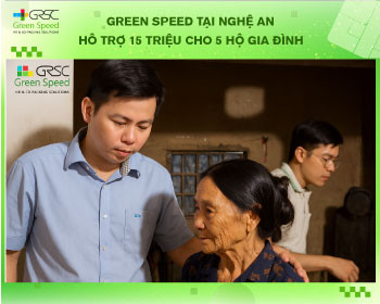 Green Speed hỗ trợ 15 triệu đồng cho 5 hộ gia đình sau bão tại Đức Châu, Diễn Châu - Nghệ An