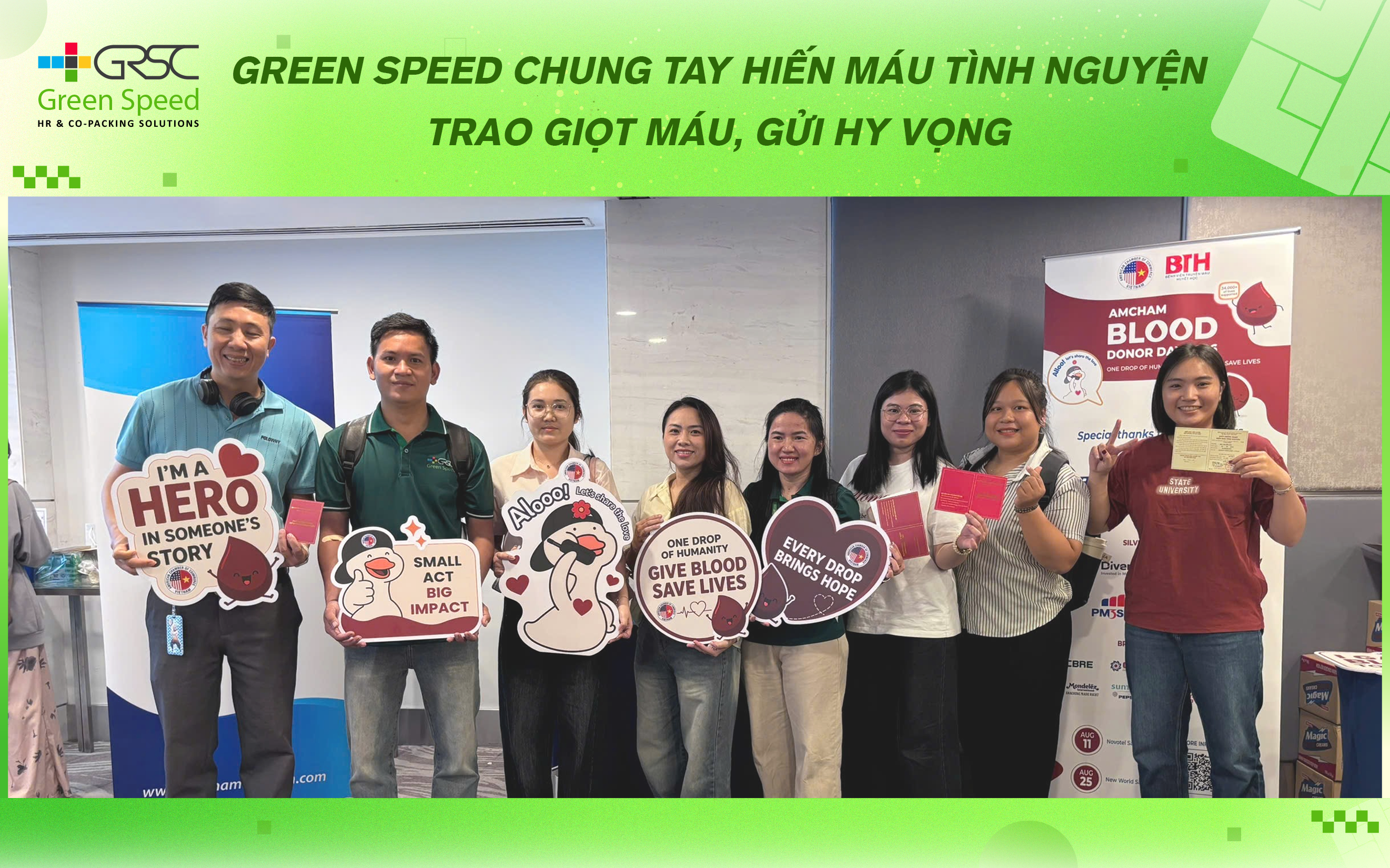 Green Speed Lan Tỏa Yêu Thương Qua Hoạt Động Hiến Máu Tình Nguyện 2026