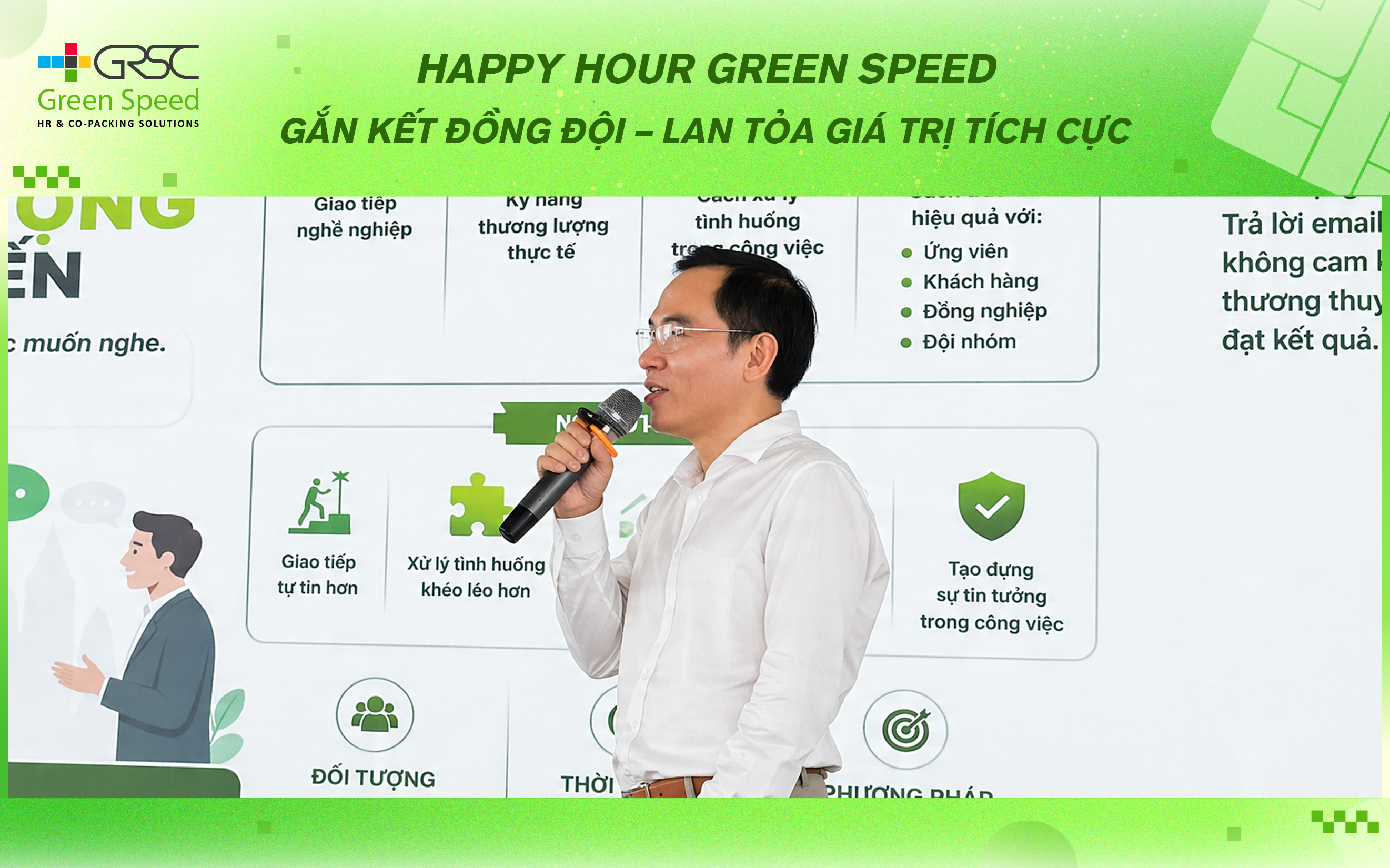 HAPPY HOUR GREEN SPEED: GẮN KẾT ĐỒNG ĐỘI – LAN TỎA GIÁ TRỊ TÍCH CỰC