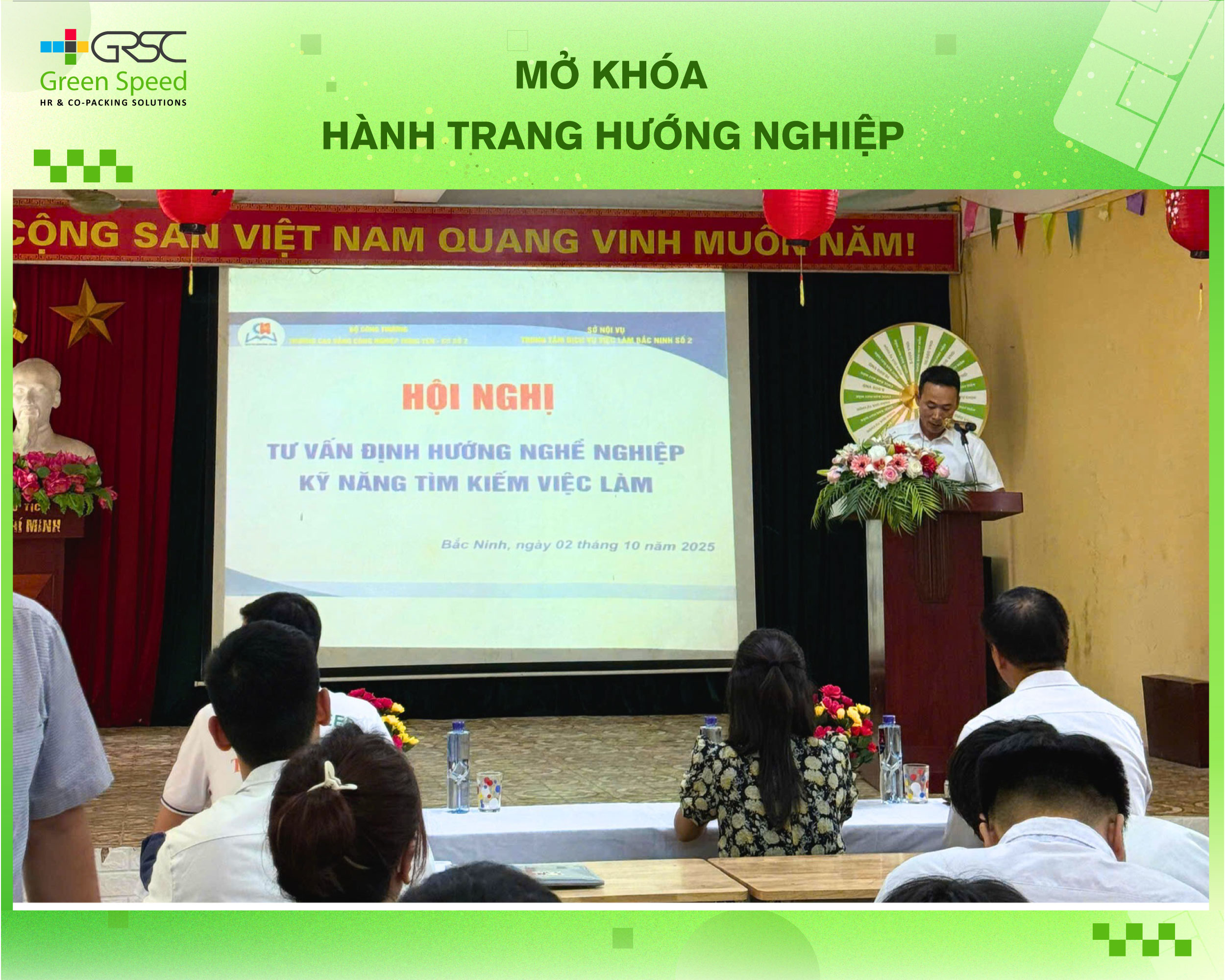 Mở khóa hành trang hướng nghiệp và việc làm thực tế - Green Speed đồng hành cùng sinh viên Bắc Ninh